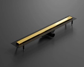 ambro D'oro lineáris lefolyó arany matt borítással 700mm