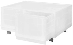 Wave twin Mist moduláris tárolódoboz kerekekkel54,6 x 43,4 x 22 cm, széles - 2 fiók - kerekek
