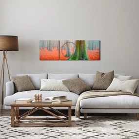 Fa képe (órával) (90x30 cm)