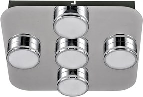 Italux MARCEL HD-4011N-05-9051D CH Süllyesztett mennyezeti lámpa 5x5W/LED