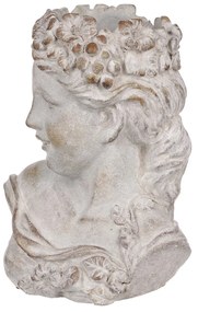 Beton burkolat Bysta női fej, átmérő 23 cm, 23 x17 x 30 cm