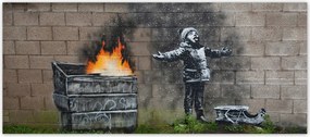 Fotótapéta flizelina 211x91 Banksy Szmog Hó
