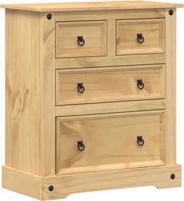 vidaXL Corona tömör fenyőfa komód 80x43x91 cm