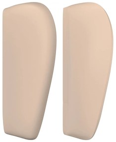 cappuccino műbőr szárnyas fejtámla 163x23x78/88 cm