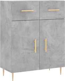 vidaXL betonszürke szerelt fa tálalószekrény 69,5 x 34 x 90 cm