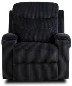 TV és Relaxfotel Fekete Kordbársony Szövettel. TORRES