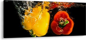 Kép - paprika a vízben (120x50 cm)
