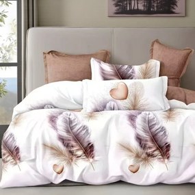 Krepp ágynemű Homa CEREA FEATHER 3 részes 140x200 cm