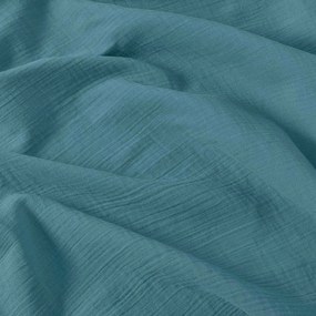 Goldea muszlin párnahuzat - petrolkék 40 x 40 cm