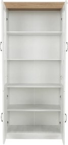 vitrines szekrény, északi sosna/vadtölgy, ROYAL W4D