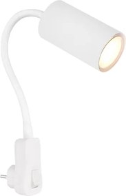 Globo 57911DPW - ROBBY fali, konnektorba dugható spotlámpa 1xGU10/35W/230V fehér