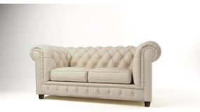 Krémszínű bársony kanapé 184 cm Cambridge – Ropez