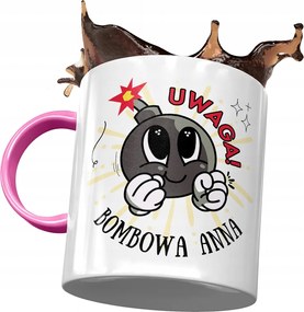 Rózsaszín Bögre Anna Barátnőnek Ajándék Nyomtatott Fotóval