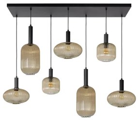 Lucide 45386/07/62 - Csillár zsinóron MALOTO 7xE27/40W/230V