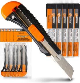 5x Tapéta Kés Kárpitvágó kés Karton 55x Penge Törött Betétek 6Z-P