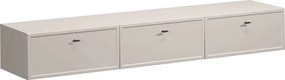Lorini fali TV szekrény 200 cm fiókos - kasmír / fekete T-bar fogantyú