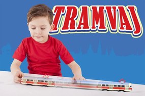 RAPPA Rappa hátrahúzós fém villamos - Tatra T3 - 16 cm