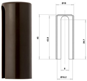 Otlav pánttakaró 3D 16 barna műanyag