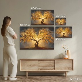 DUBLEZ | Fából készült kép - Arany életfa