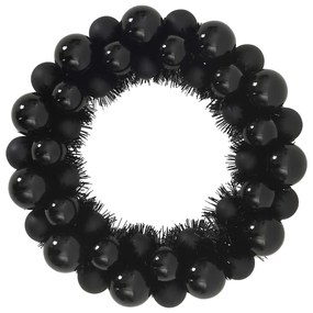 Karácsonyi labda koszorúk 2 pcs Fekete 33 x 33 x 7 cm