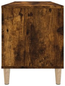 füstös tölgy színű szerelt fa hanglemezszekrény 100x38x48 cm