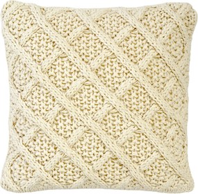 Párnahuzat Leeds 45x45 négyzet, krémszínű - Sander