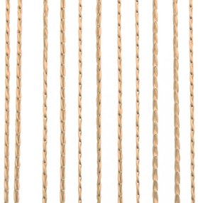 2 db bézs zsinórfüggöny 100 x 250 cm