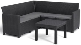 KETER Marie corner set 5 műrattan kerti sarok garnitúra - ötszemélyes