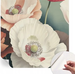 Mosható öntapadós fotótapéta étkezőbe Virágos szépség 250x250 cm