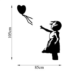 Banksy fém fali dekoráció, 105×85 cm – TR891TNL2304
