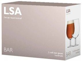 Bar Craft sörös pohár készlet 2 db 550ml áttetsző, LSA, kézzel készített