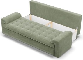 Tokio kanapéágy, kordbársony, zöld