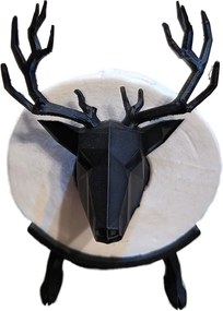 Papírtartó állvány Szarvas Low Poly – Skandináv design Wc dekoráció