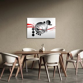 Absztrakt kép (üvegen) (70x50 cm)