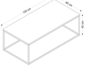 Dohányzóasztal Tibor (fehér). 1072987