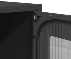 Magastábla Fekete 68x39x107 cm Acél