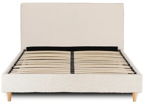 Krém Bouclé Kárpitozott Franciaágy. 140x200 KIOTO