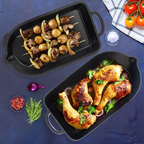 Öntöttvas sütőedény 22x42,5 cm LITINA SMALT – Orion