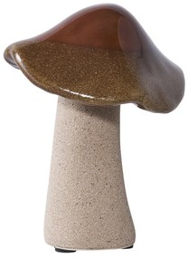 Asztali dekoráció Gomba, kerámia, zöld, barna, kék, 3 db