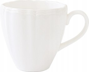 Easylife porcelán bögre kávé teás bögre Perle Bianco hullámos