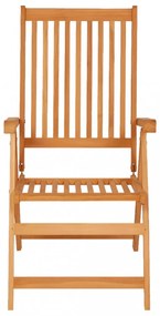 4 db tömör tíkfa kerti szék szürke kockás párnákkal