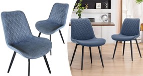 Zoe étkezőszék 2 db, acélkék