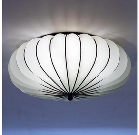 SIRU - Mennyezeti lámpa ACCADEMIA 3xE27/60W/230V fehér/fekete Velencei üveg