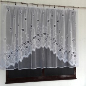 Mg Függöny Szikra És Fehér 250X120 Kész M Szalaggal