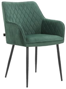 Zöld kárpitozott étkezőfotel szett 2 db-os Elvira – Støraa