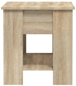 sonoma tölgy színű szerelt fa dohányzóasztal 101 x 49 x 52 cm