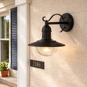 Brilagi - Kültéri fali lámpa MOLDE 1xE27/60W/230V IP44 fekete