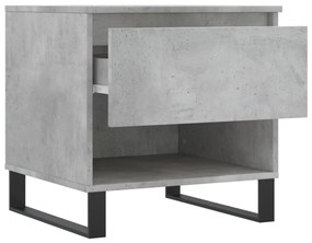 2 db betonszürke szerelt fa dohányzóasztal 50 x 46 x 50 cm