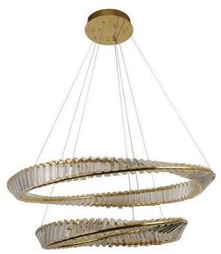 LED állítható fényerejű csillár kábellel LED/90W/230V 3000-6500K arany/króm + DO