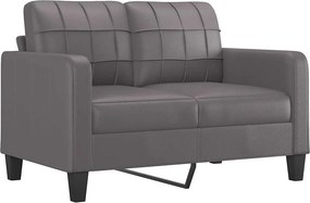 vidaXL 2 személyes szürke műbőr kanapé 120 cm